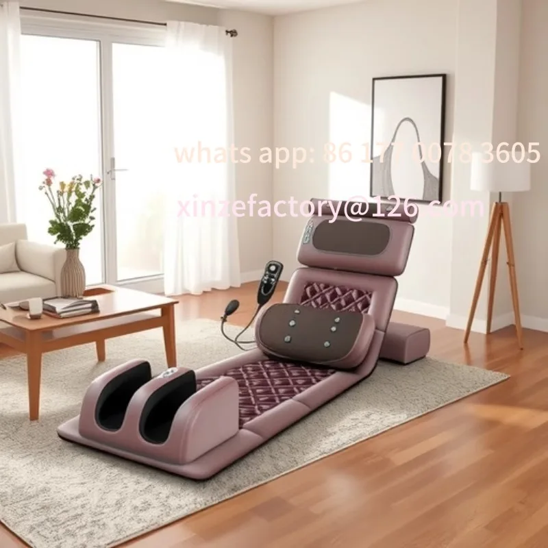 Customizable Full Body Massager Multifunctional Electric Massage Mat Household Neck and Waist Hot Compress Vibrating Mattress