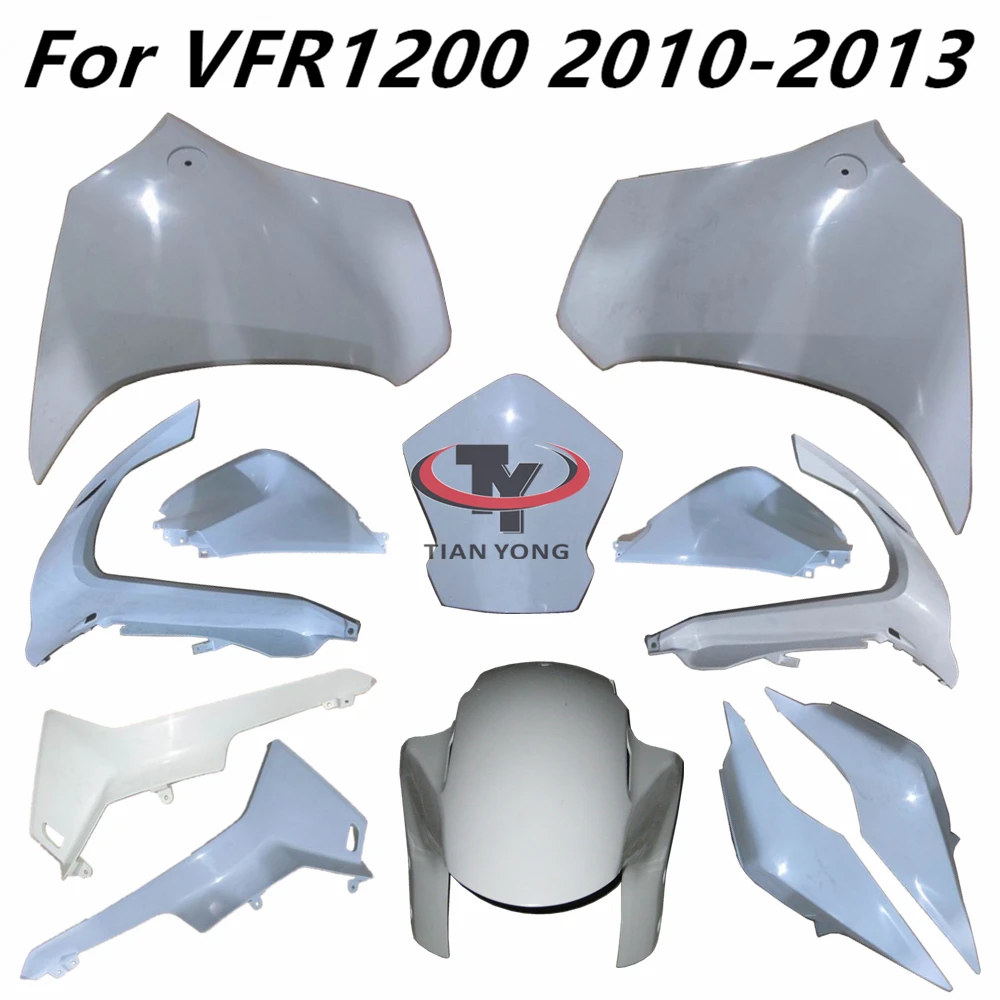 Injection Plastic parts For VFR1200 2010 2011 2012 2013 VFR 1200 Motorcycle Unpainted Bodywork Fairing Components ABS