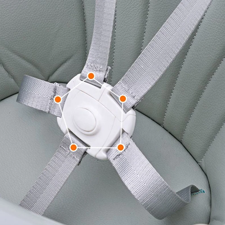 Multi-function Portable Kids Dinning Chair With Foldable Baby Feeding Chair and Baby Rocker