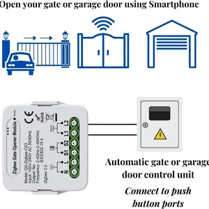 Tuya Smart Gate Opener, Wi-Fi, Zigbee Gate, Türsteuermodul, kompatibel mit Alexa, Echo, Google Home, Siri 10 Hauptverkaufsmodul WiFi Gate - №10