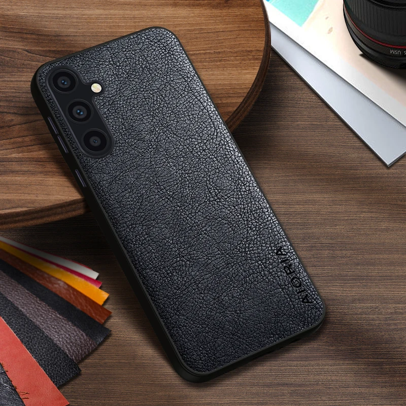Case For Samsung Galaxy A35 A25 A55 5G Luxury Leather Business Cover For Samsung Galaxy A15 Case