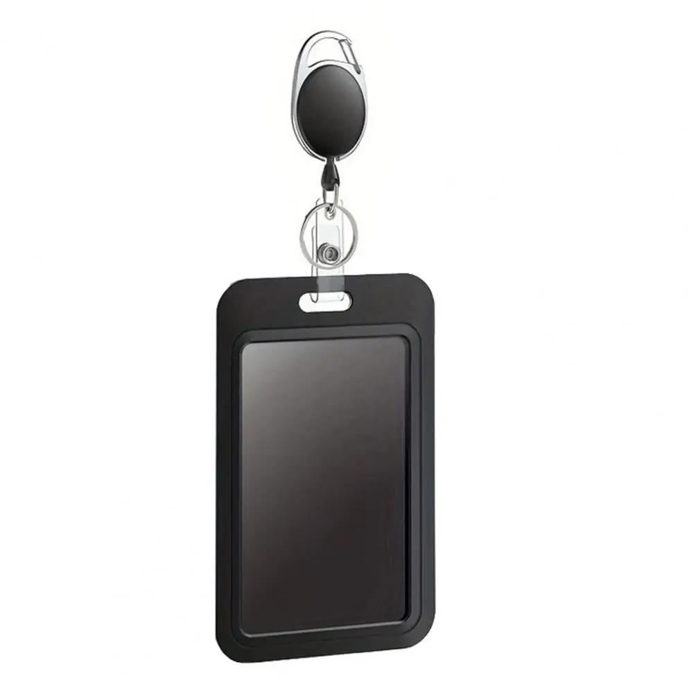 Sliding Badge Holder Badge Holders with Retractable Reels Office School Id Card Protectors Durable Case for 3pcs Sliding