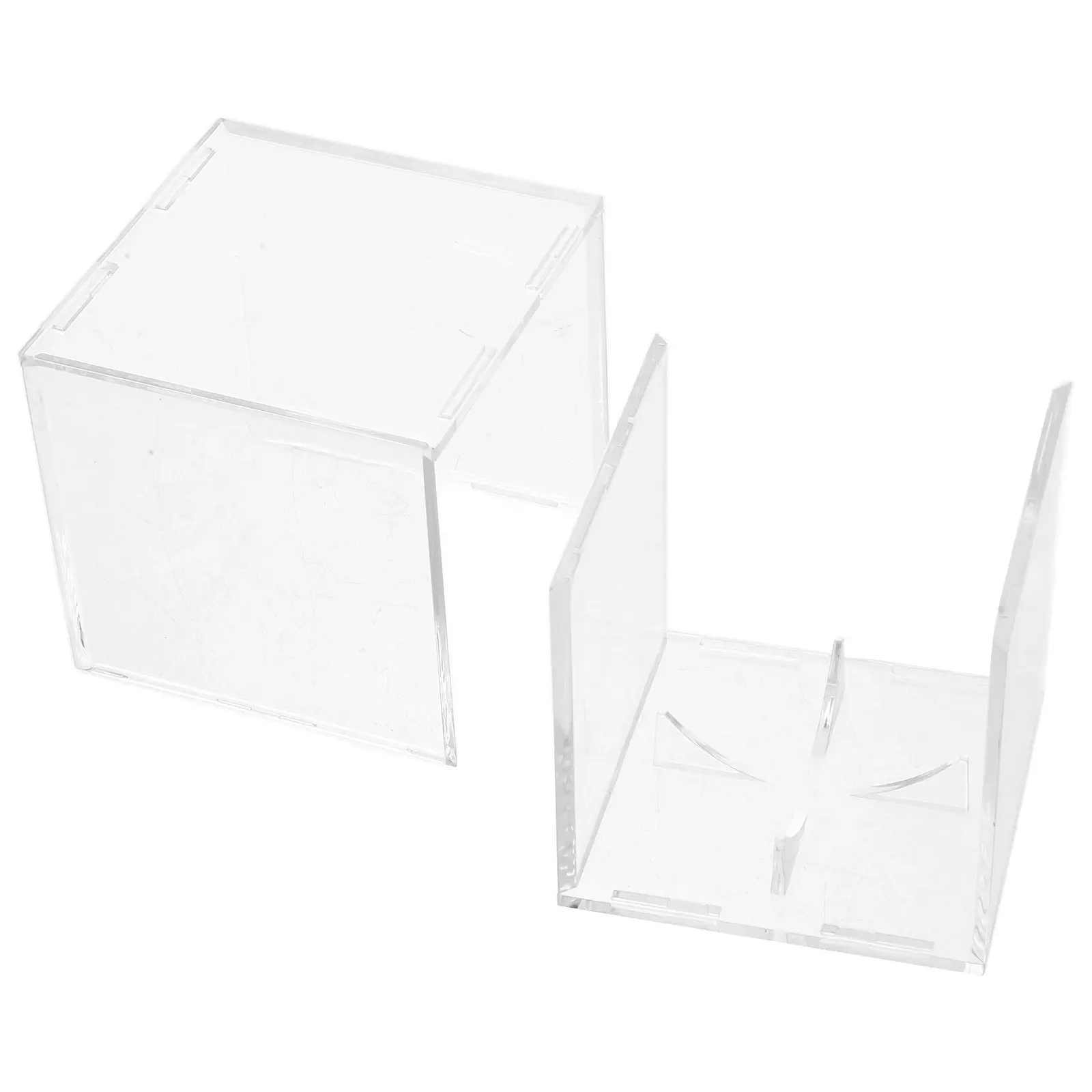 Clear Acrylic Baseball Display Case – Compact Cube Showcase for Collectors, Hockey Puck & Sports Memorabilia