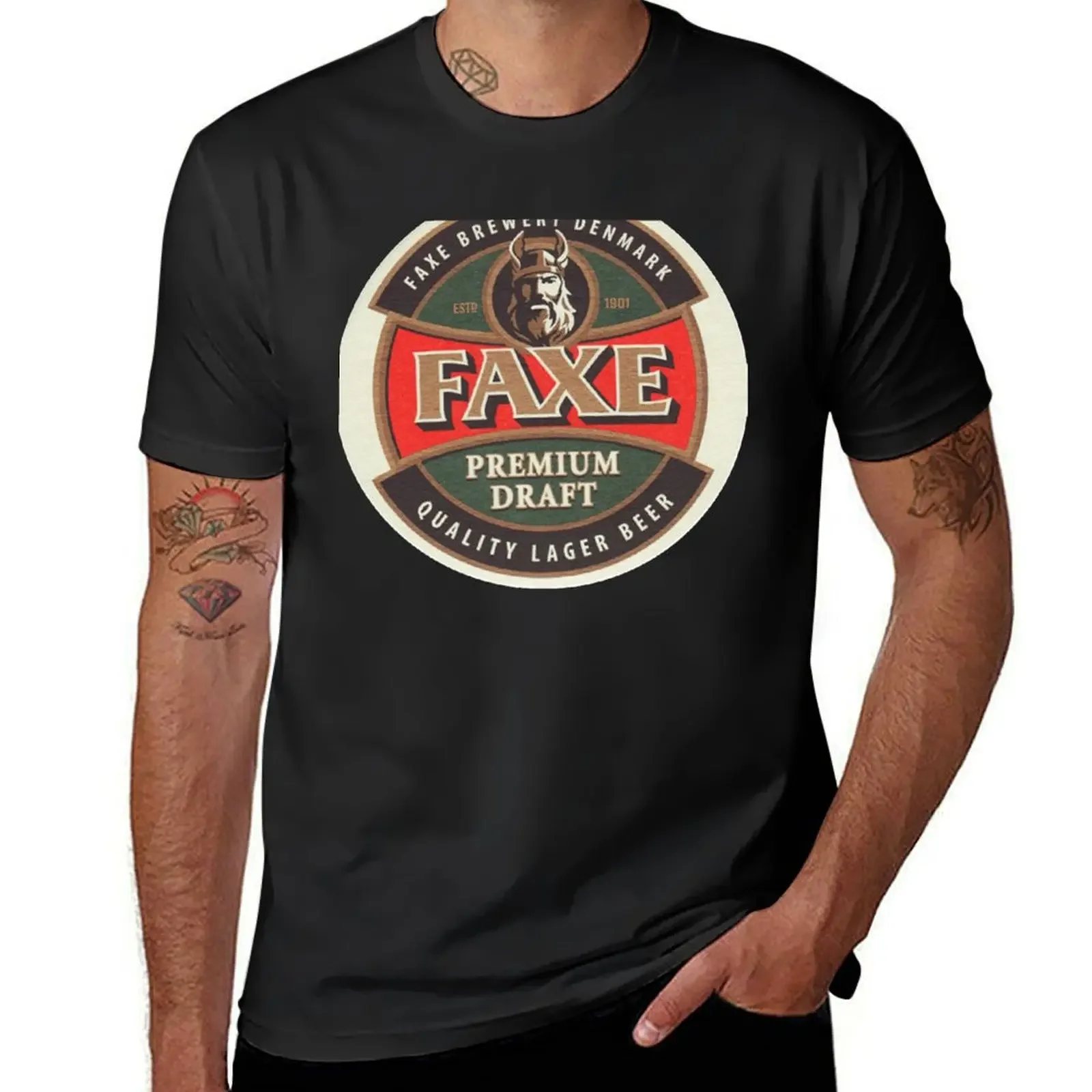 faxe premium beer 2 T-Shirt Funny t-shirts fashion shirts men workout shirt