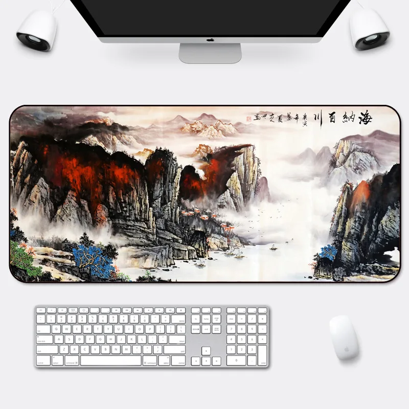 Chinese Style Gaming Mouse Pad Large Mouse Mat Laptop Space Writing Desk Mats  Computer Gamer Keyboard Deskpad Mousepad for PC