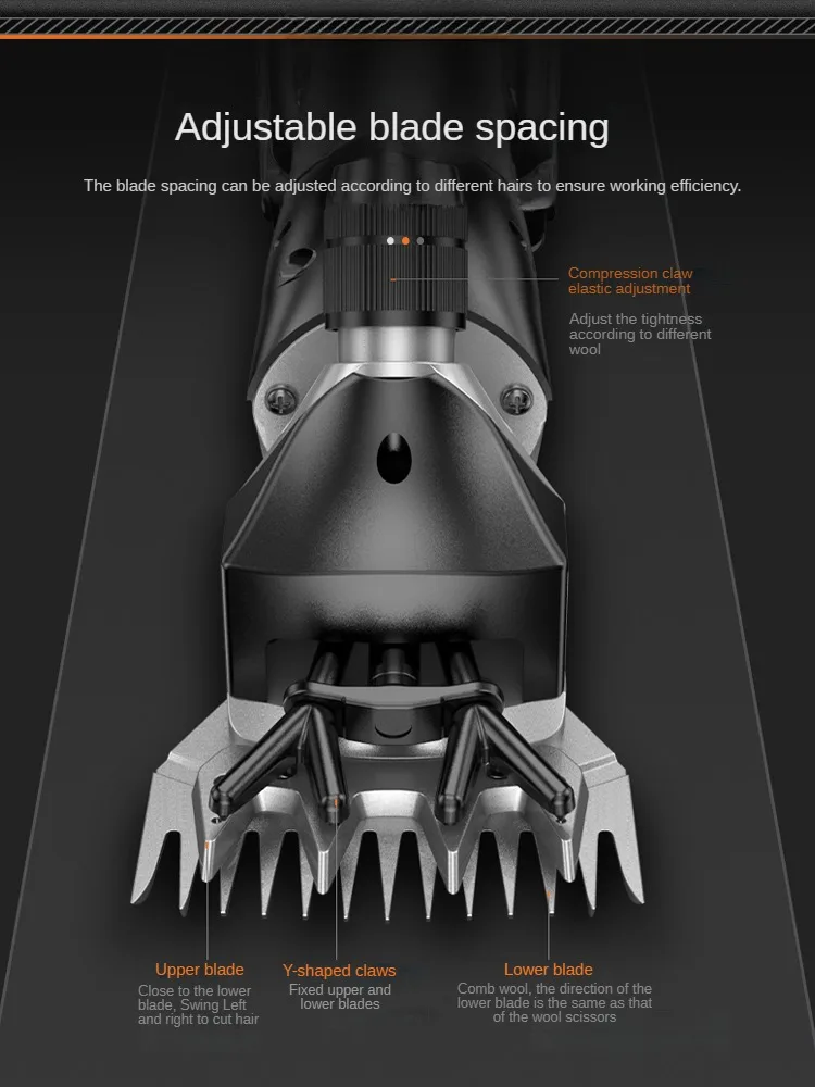 Professional Lithium Battery Electric Sheep Shearing Clippers with Rechargeable Battery for Home Use
