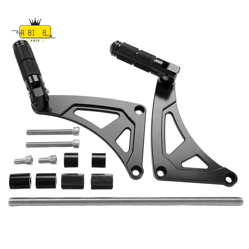 ABIB -Motorcycle Folding Rear Passenger Footpeg For Honda Monkey 125 Z125 2018-2025 Extended Larger Footrest Pedal Accessories