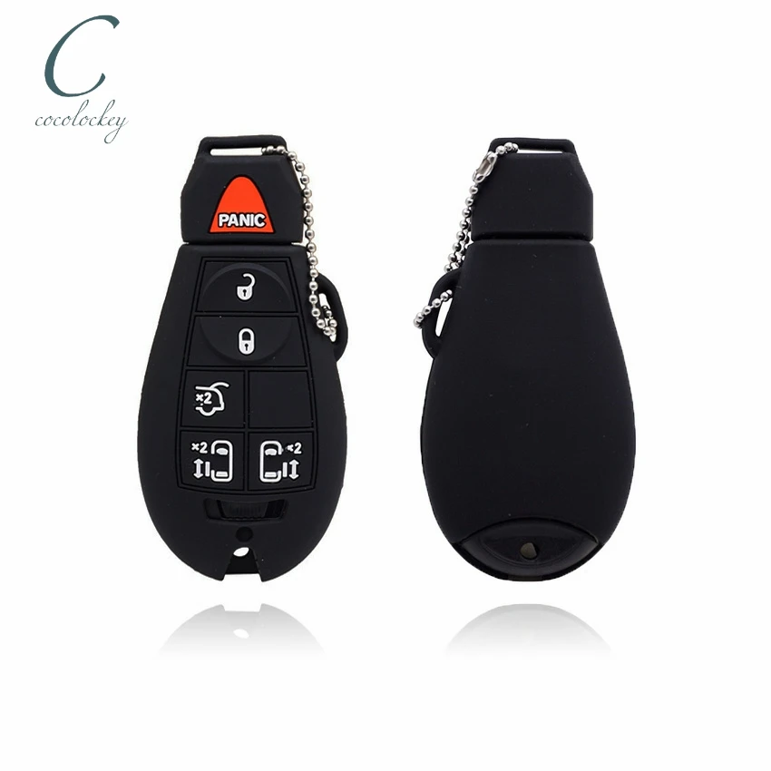 Cocolockey Car Key Case Cover for Chrysler 300c for Jeep Commende for Dodge Durango Ram Grand Caravan Town Country Key Accessory