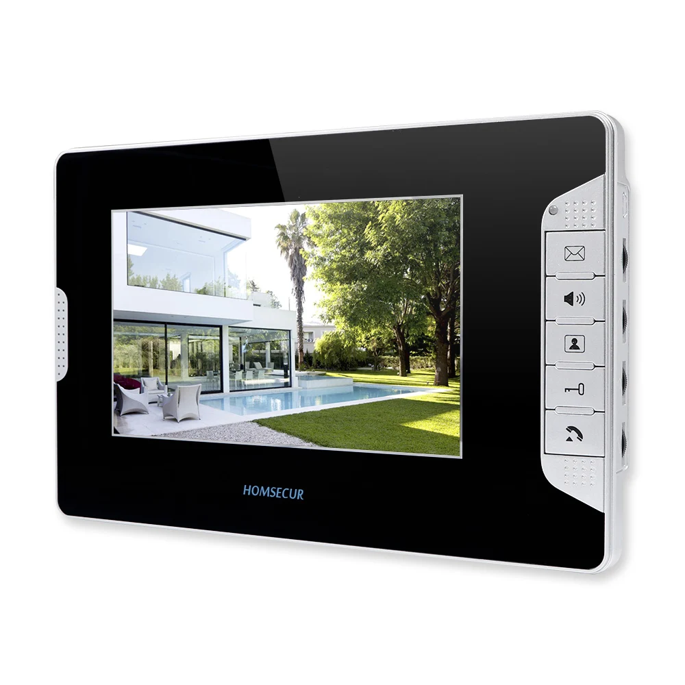 

HOMSECUR 4 Wire 7" Indoor Monitor XM703-B For HDS Video Door Phone Intercom System
