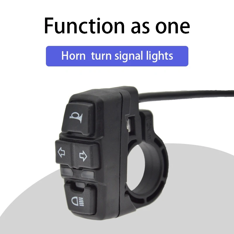 Переключатель для электромобиля три в одном переключатель для горного велосипеда скутер рожок кнопка поворота фары шесть ядер 36 В