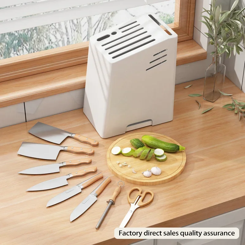 

Держатель кухонного ножа, кухонные аксессуары, ящик для хранения кухонной столешницы, гаджет, многофункциональная бытовая подставка для ножей, квадратная