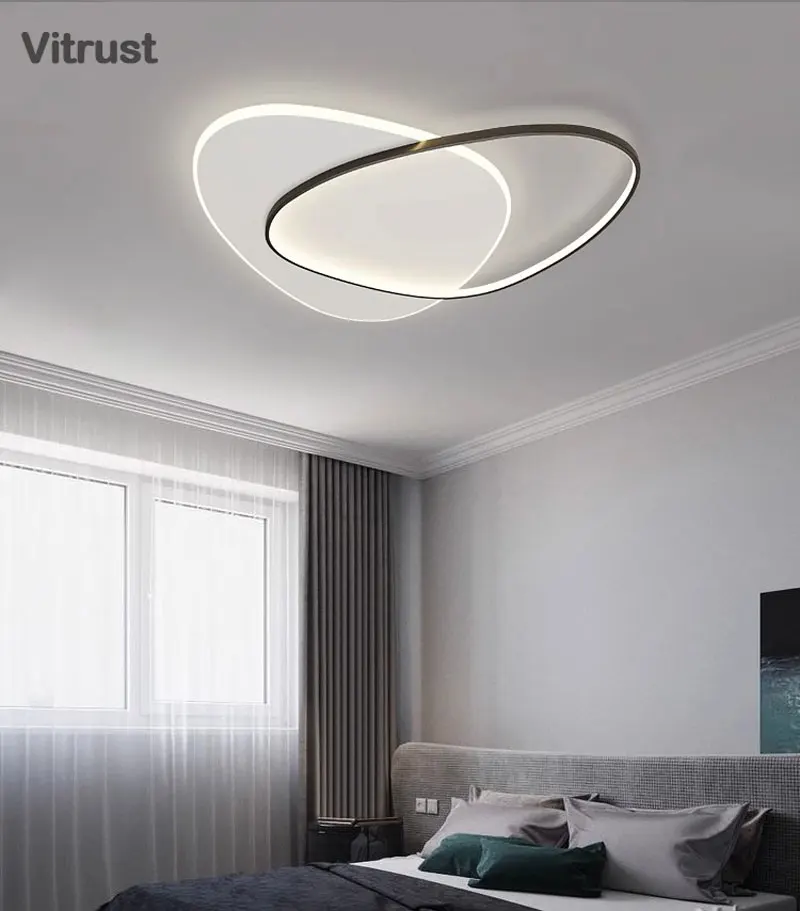 Circle Close to Ceiling Lamp LED Ceiling Light with Acrylic Lampshade Flush Mount Lighting Fixture