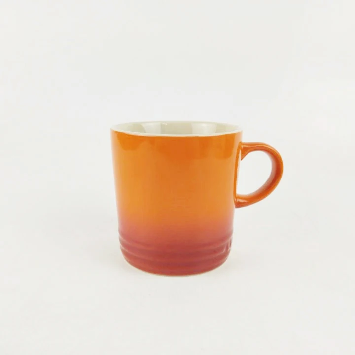 Imagem -02 - Copos de Café Astrológicos Cerâmicos Simples Forno-esmalte Laranja Amarelo Xícaras Quentes para Escritório e Casa