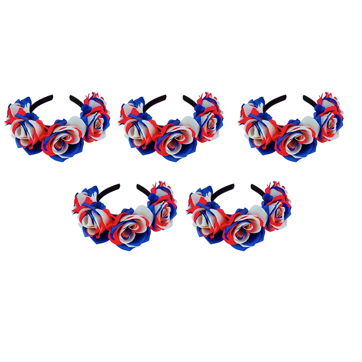 

5Pcs Blue White Red Sports Hair Band for Men Women Hair Head Hoop Band Sports Headband Hairband Hair Accessories