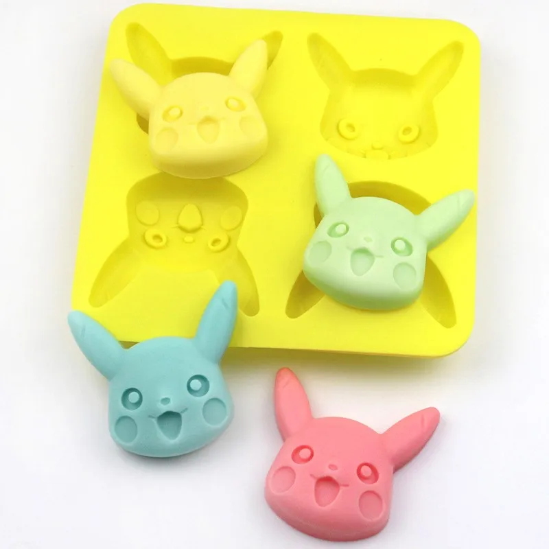 Kawaii Pokemon Cartoon Cookies Mold Figure Toys Pikachu Reusable Diy Baking Tools Pikachu Cakes for Party Christmas Gift