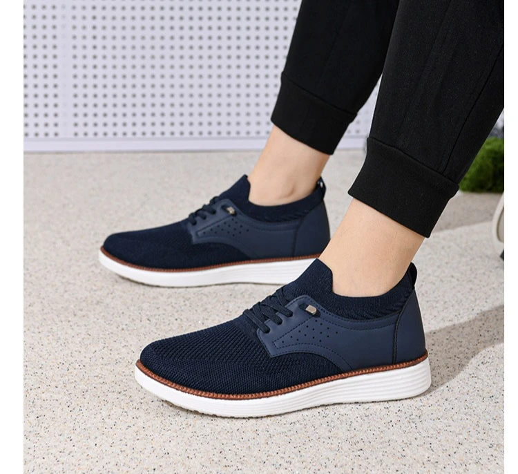 Atmungsaktive Freizeitschuhe für Herren im Frühling und Herbst, Mesh-Sportschuhe, weiche Sohle, rutschfest, One-Step-Dad-Schuhe – Detail 21