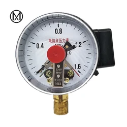 Regolatore di pressione dell'acqua 0-220 1.6Mpa del manometro 380V/0.6 V del contatto elettrico di Yx-100