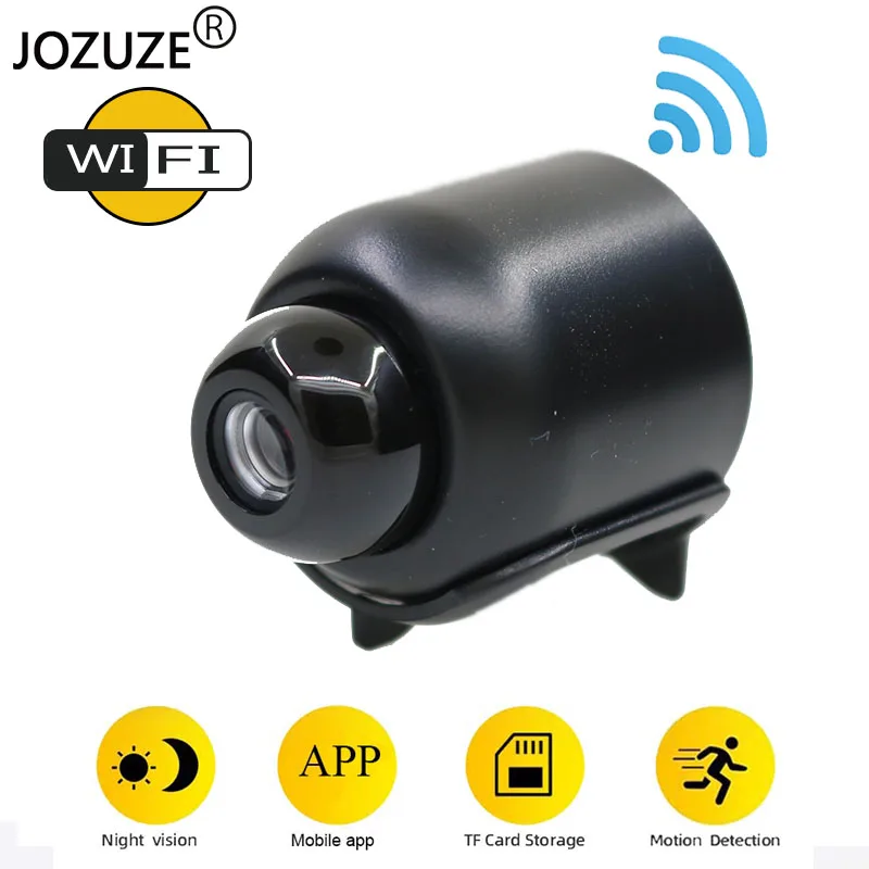 ミニIP監視カメラWiFiHD JOZUZE-X5 p,ワイヤレスビデオレコーダー,暗視,セキュリティ,1080