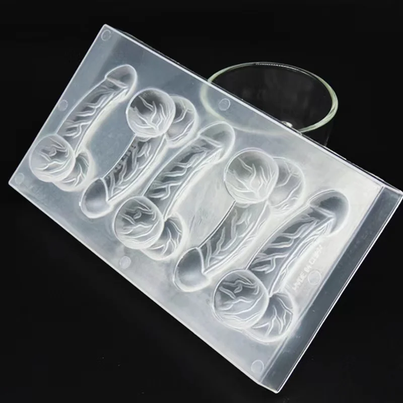 Spoof Penis Ice Moulds Ice Cube Tray Hard Silicone Sexy DK Mold Cola Drinking Decorations Bar Hen Bachelor Party Favor Gifts