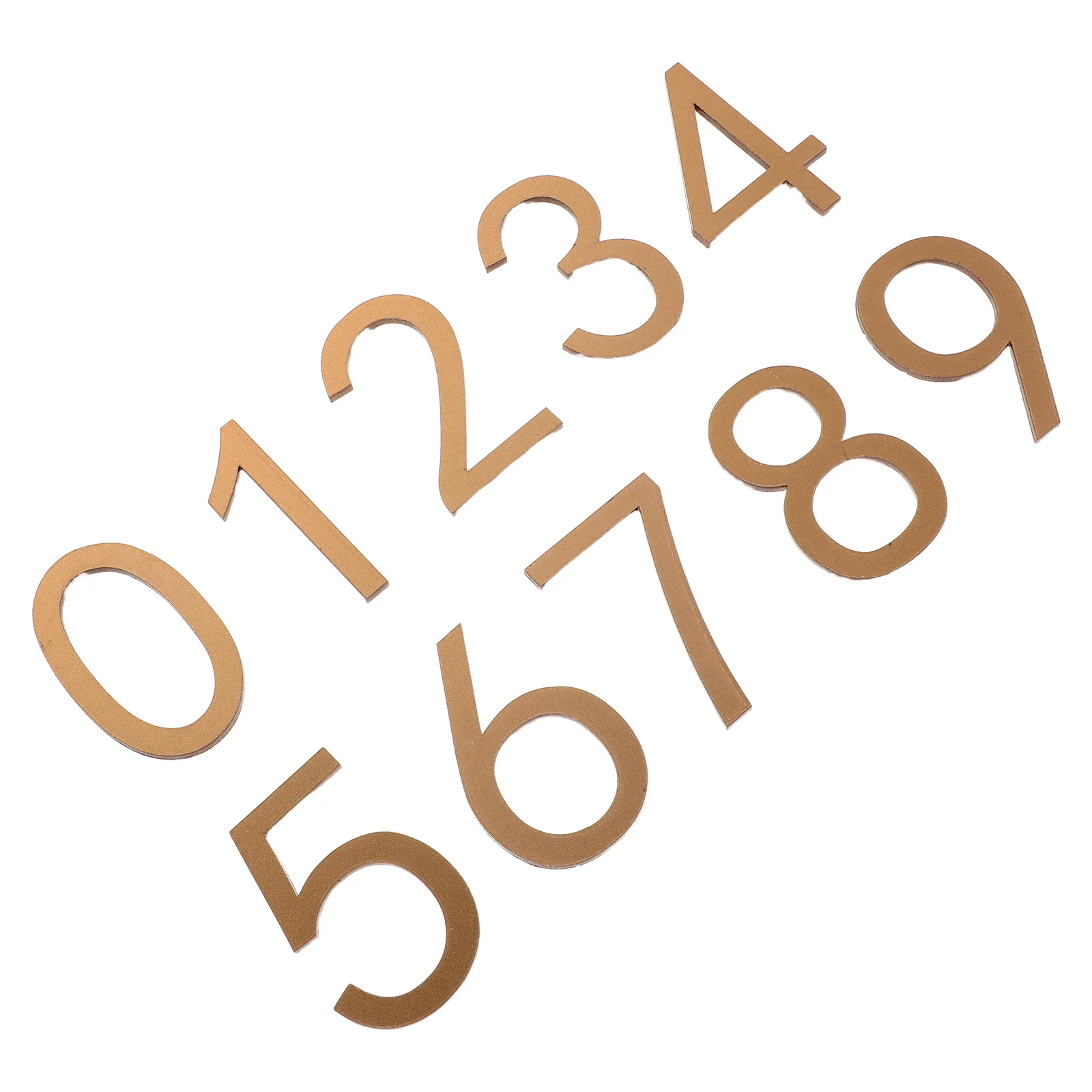 

10Pcs Door Number Stickers Acrylic 3D Self Adhesive House Numbers for Front Door Apartment Office Hotel Mailbox Modern Address