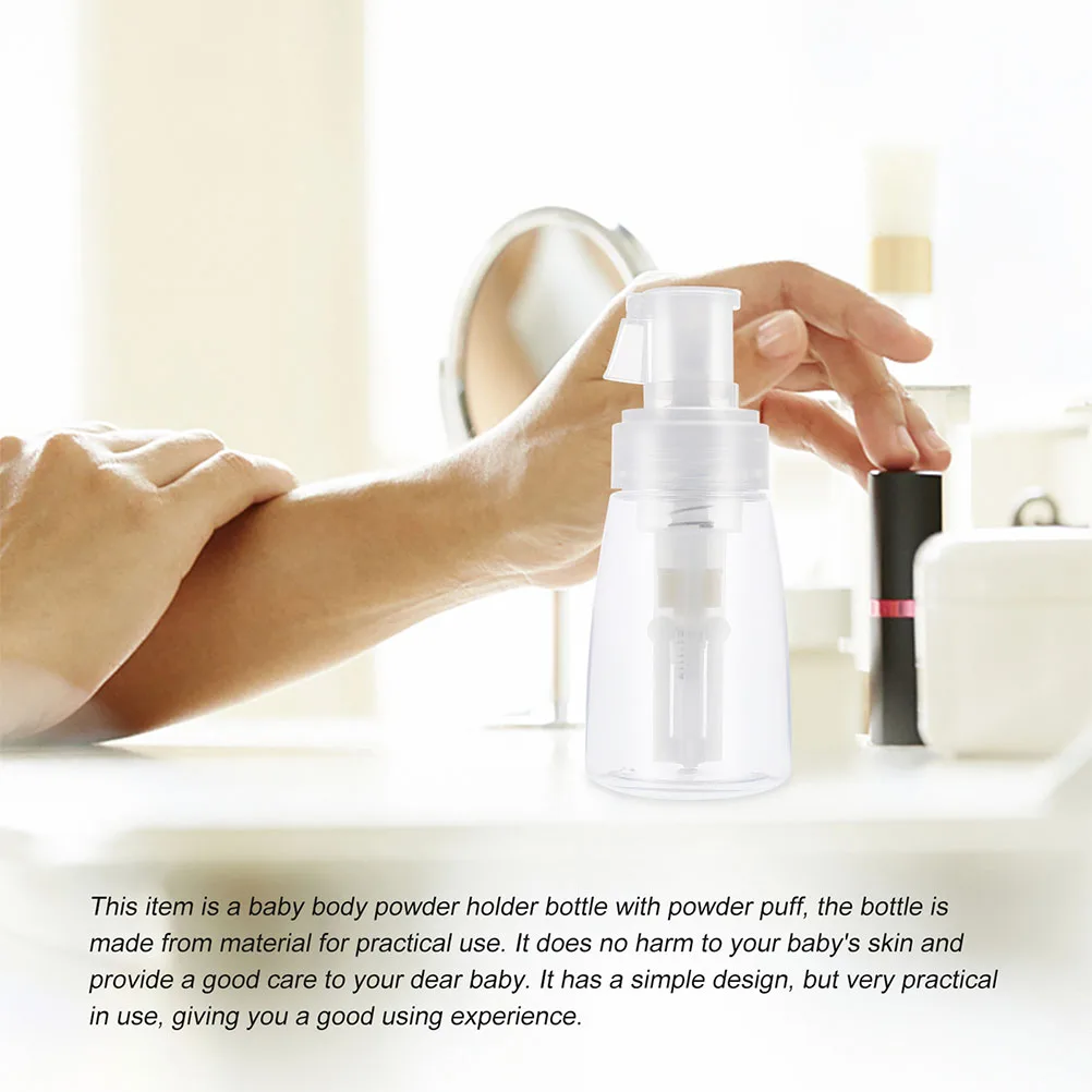 

2pcs Portable Spray Bottle Refillable Dry Powder Sprayer Durable Plastic Container For Home Salon Barbershop Use Empty Powder
