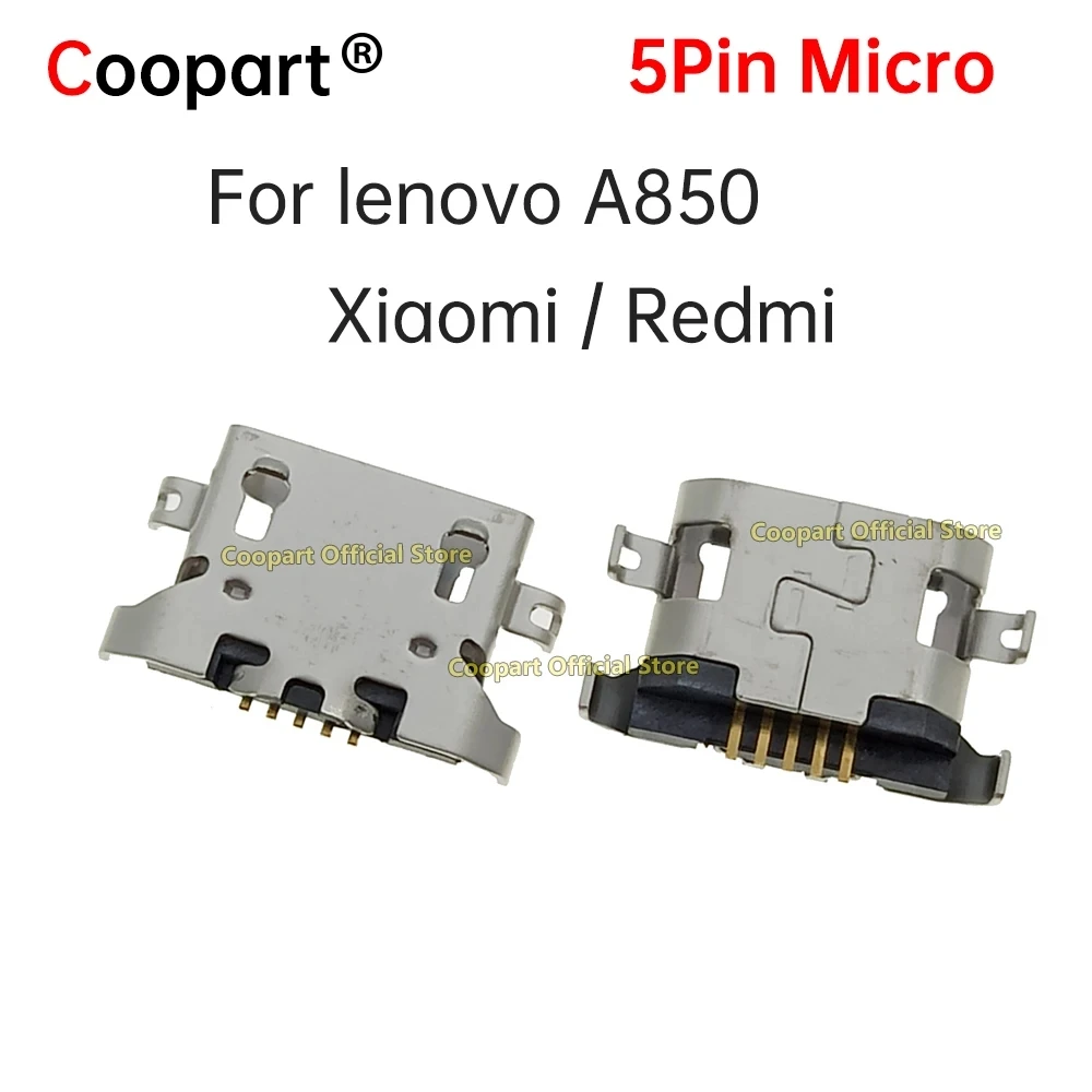 Micro USB 5pin Charging Dock without curling side Female Connector For lenovo A850 Xiaomi Redmi Mini USB Power Jack