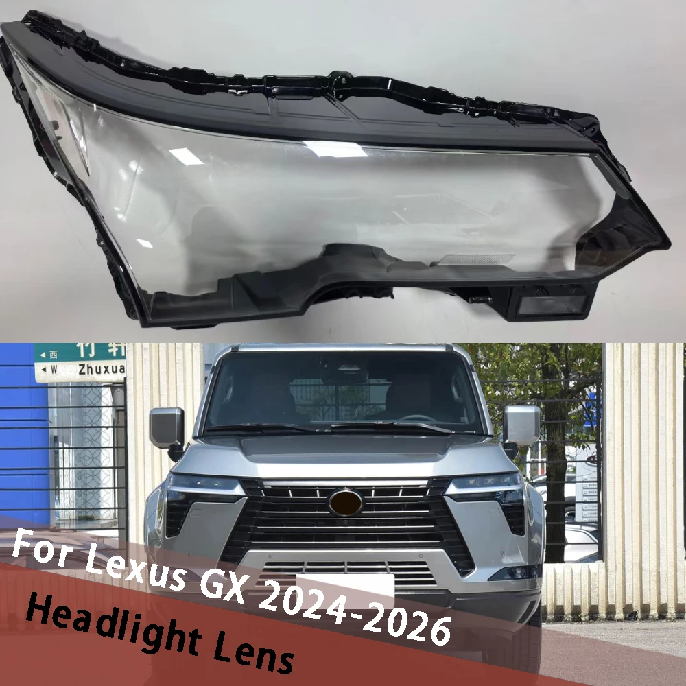 

For Lexus GX 2024 2025 2026 Front Headlight Lens Cover Auto Shell Headlamp Lampshade Shell Cover Head Light Housing Lampcover