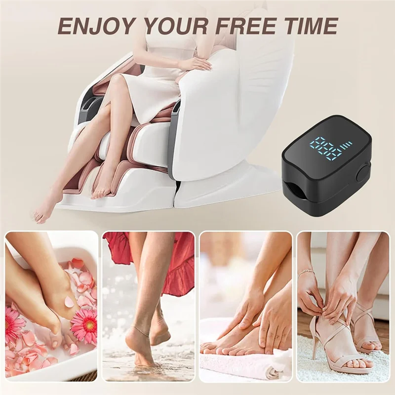 ABKR-dispositif de traitement des champignons des ongles 905Nm infrarouge et 470Nm lumière Laser bleue LED-thérapie d'onychomycose pour usage domestique-noir