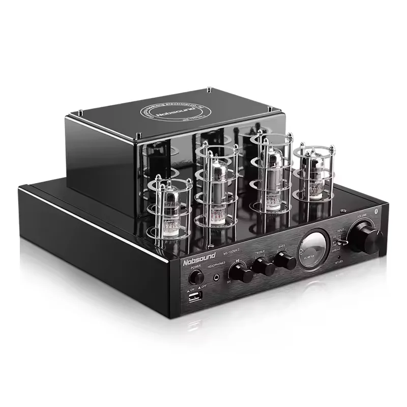 

MS-10D Audiophile High-power Tube Power Amplifier Wireless Bt HIFI Mini Tube Power Amplifier Optical Fiber Coaxial Interface