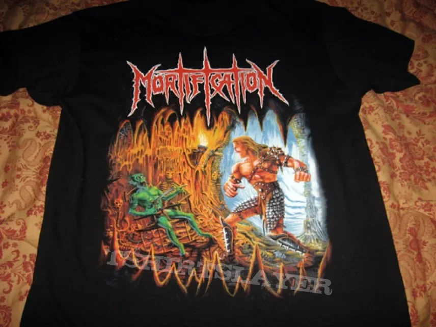 Mortification Erasing the Goblin T- Shirt Cotton Black Men Size S to 5XL PM1912 long sleeves