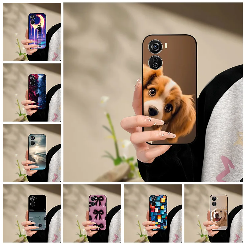 For ZTE Nubia Neo 5G Case Silicone Luxury Space Soft Bumper for ZTE Nubia Neo 5G Phone Cover TPU Funda Nubia Neo Fashion Bag