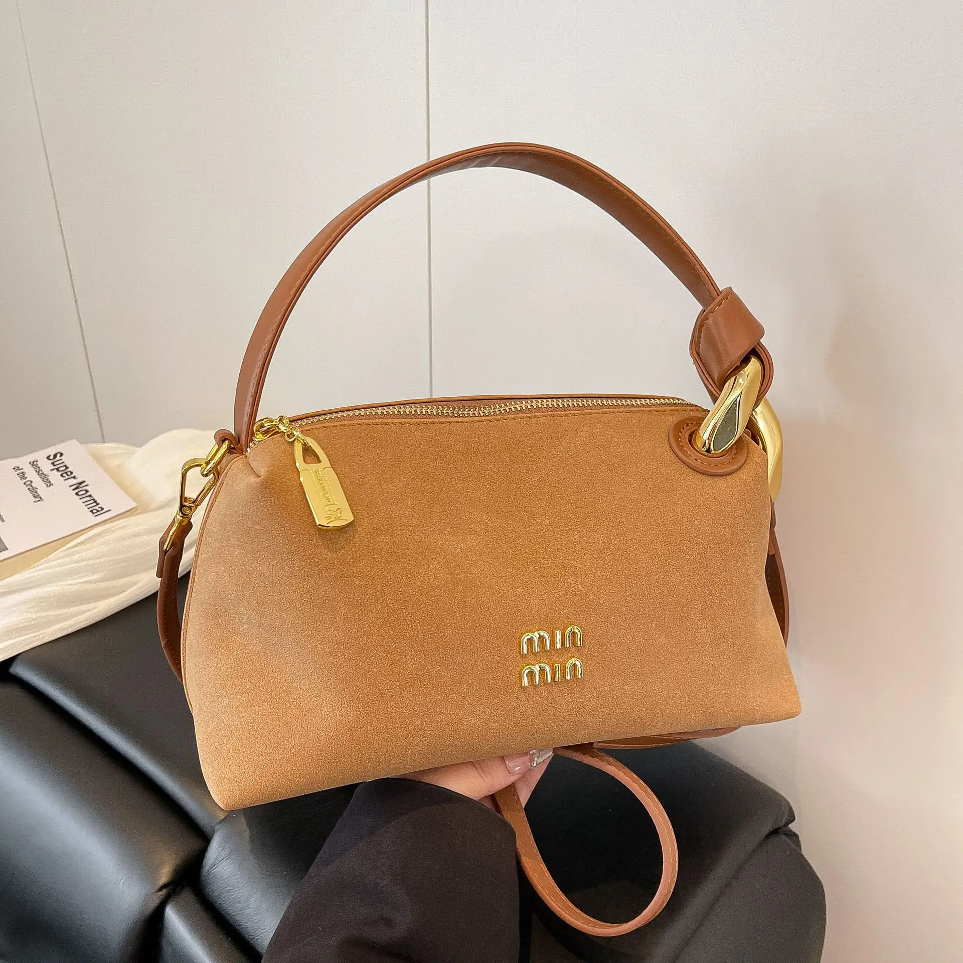 

Повседневная сумка-переноска из нержавеющей стали 2025 года, женская сумка-трансформер с верхней ручкой и сумка через плечо, универсальная сумка «день-ночь»