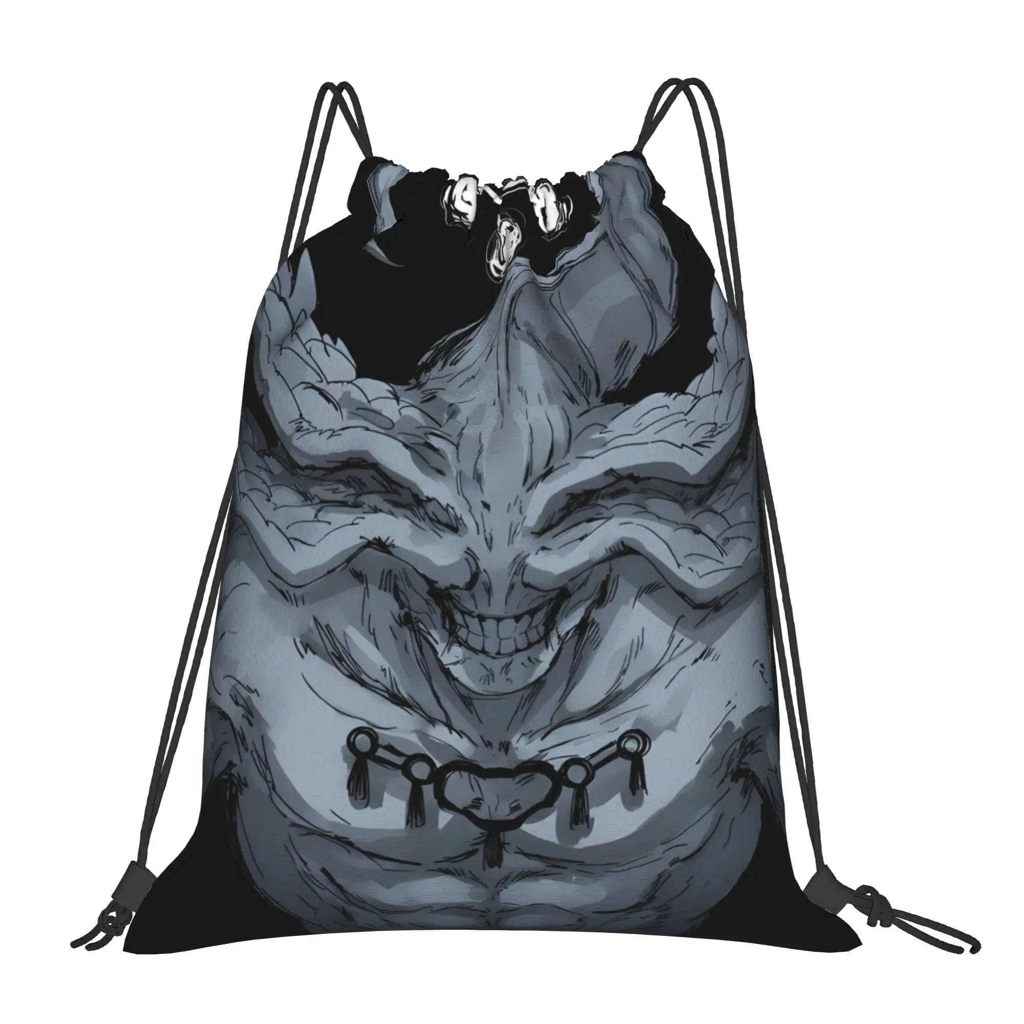 1 pc Jujutsu Kaisen  Kawaii Drawstring Bags School Shoe Clothes Storage Multi-function Teen Portable