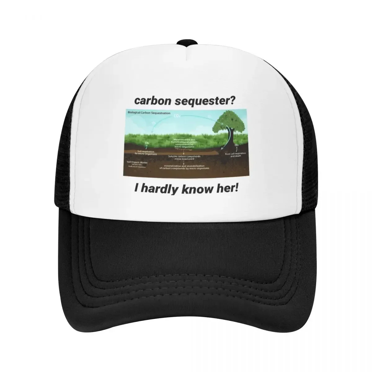 Carbon Sequester? I hardly know her Baseball Cap dad hat Beach Outing Golf Hat Man Luxury Hat Women Beach Fashion Men's