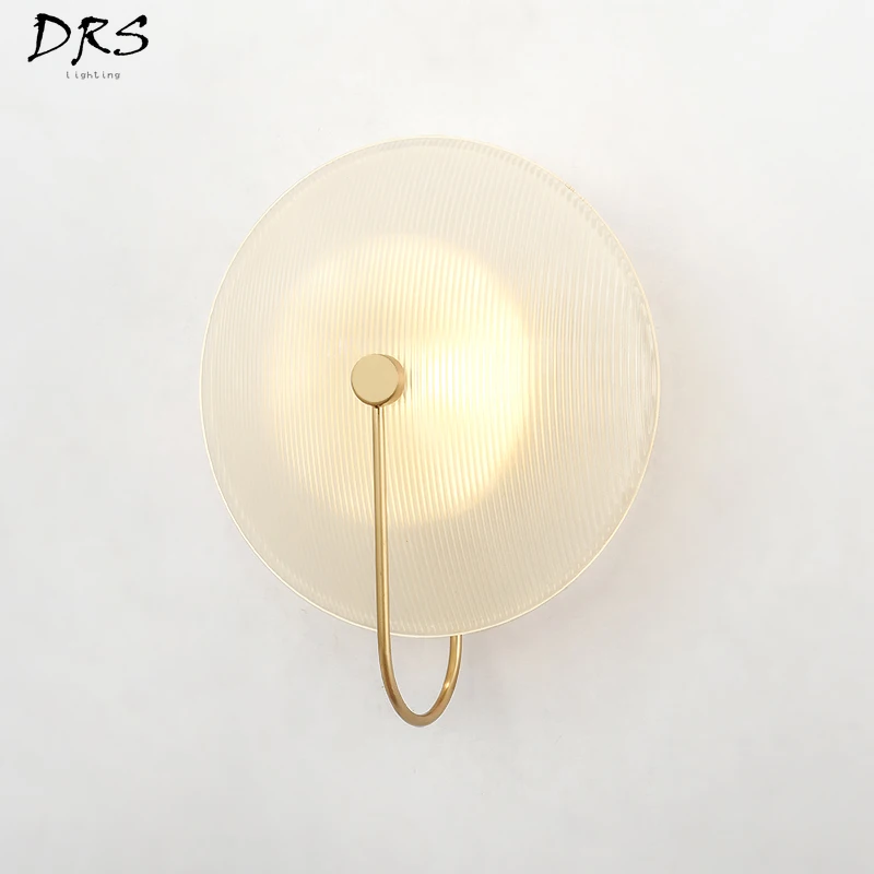 Imagem -03 - Nordic Led Wall Lamp For Home Decoration Creative Sconce Stripe Glass Modern Fixture Living Room Banheiro Cabeceira Decoração do Quarto