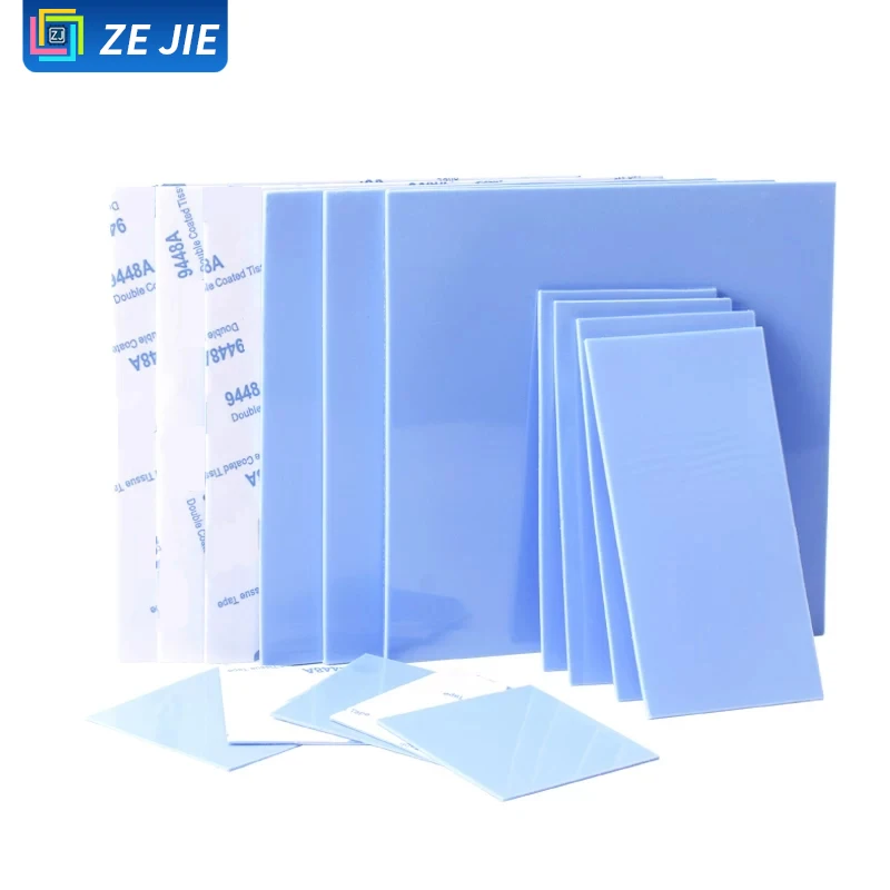 Thermal Silicone Pad with Adhesive Backing, Cooling Thermal Patch for CPU, GPU, Memory, Laptop Graphics Card, North‑South Bridge