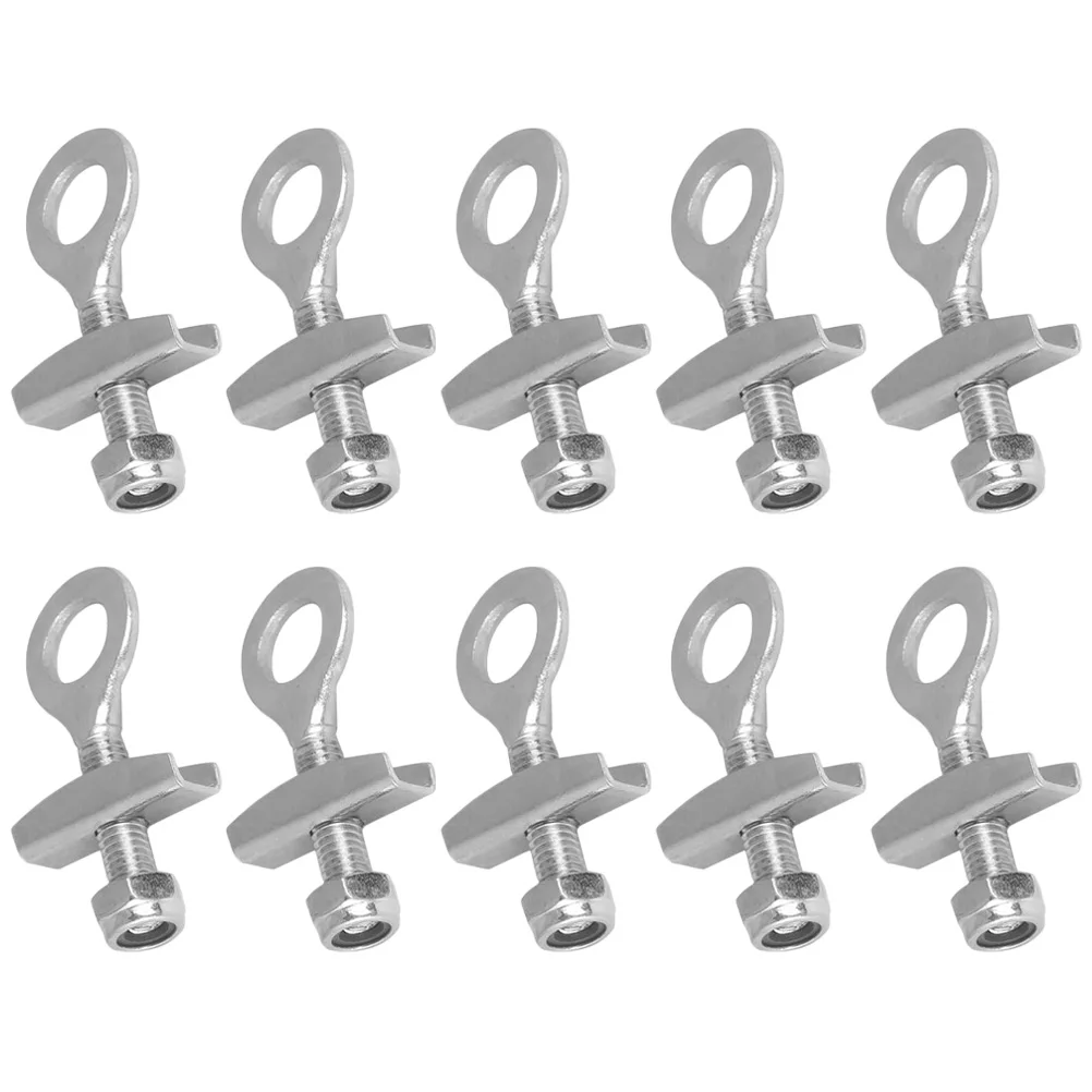

10 Pcs Bike Chain Tensioner Adjustable Tightener Gear Fastener Cycling Accessories Chain Adjuster Motorcycle Parts