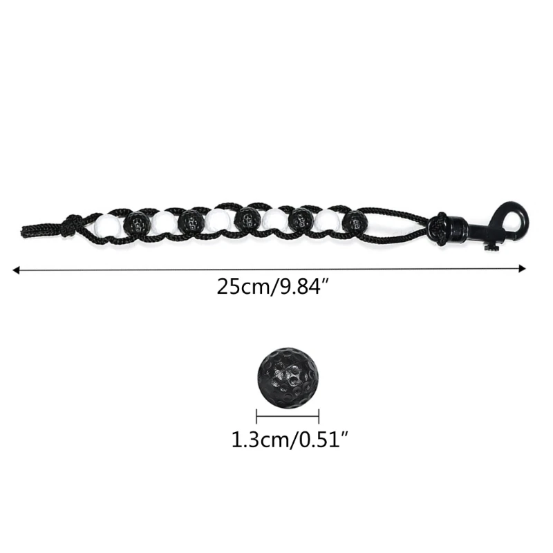 Нейлоновая оплетка Счетчик очков для гольфа с зажимом для счетчика очков в виде бусинок для гольфа Учебные пособия для записи