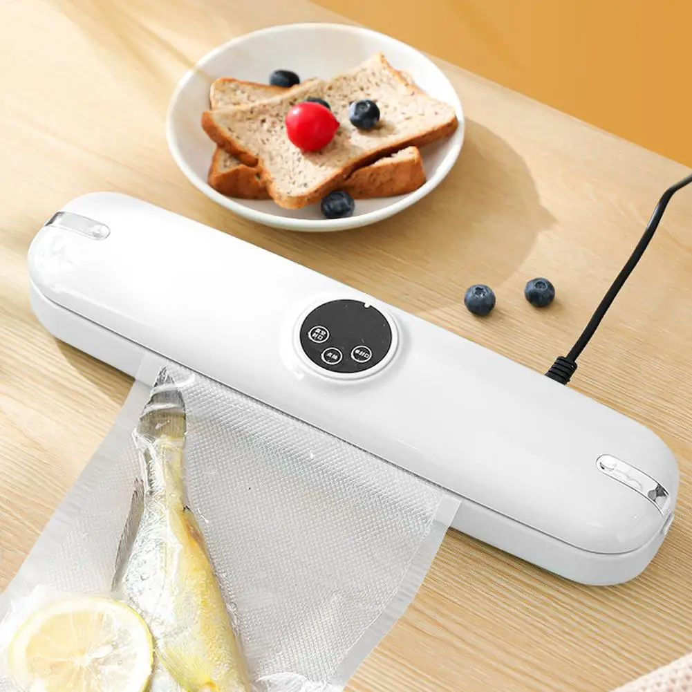 

Food Saver Automatic Vacuum Sealing Machine Saver Snack Bag Sealer For Kitchen Home Freezer Snack Meal Dry Wet Food Packing