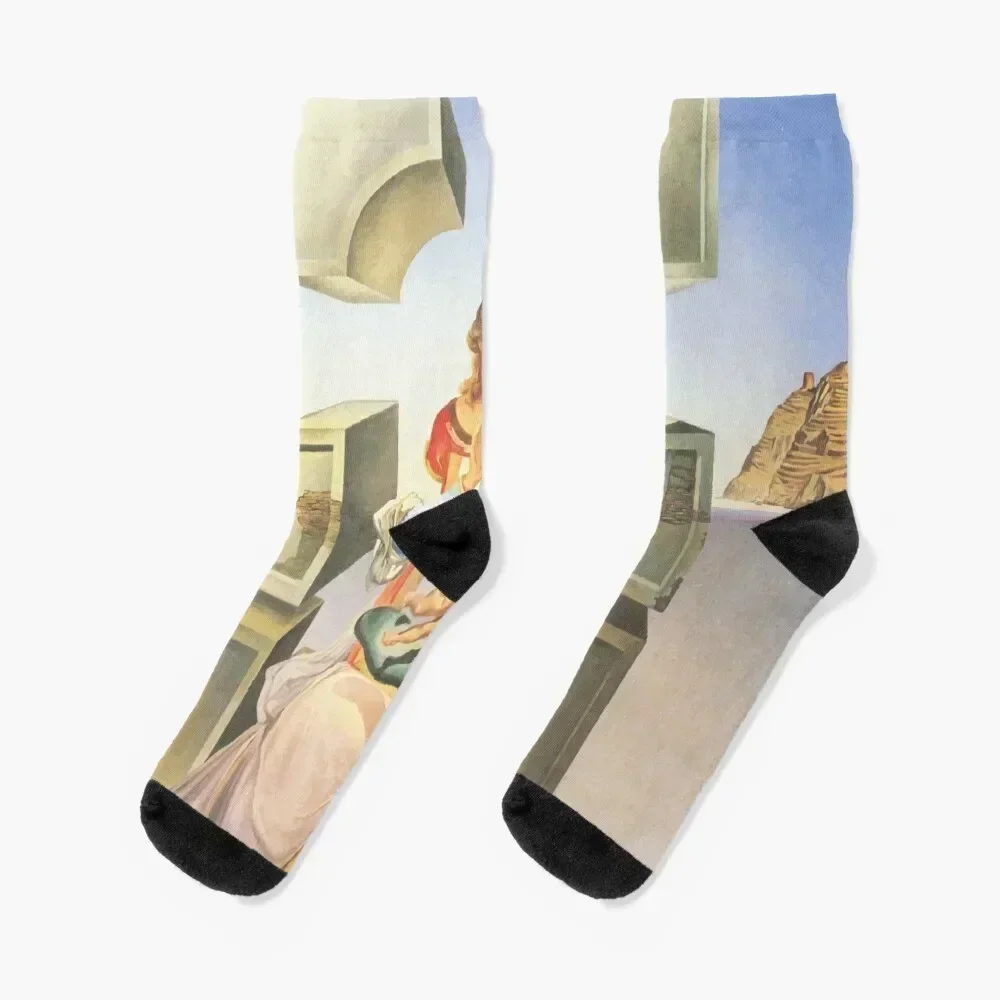 

Salvador Dali | The First Study for the Madonna of Port Lligat Socks with print winter thermal hiking Ladies Socks Men's