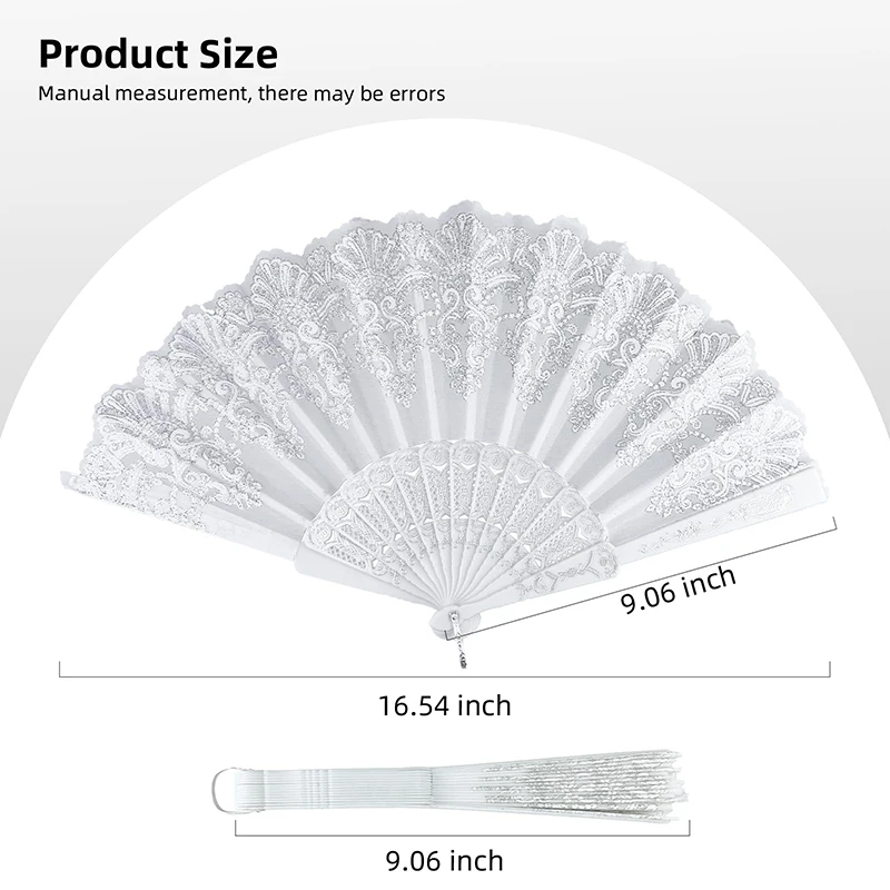 5 Pcs Wedding Hand Fans Folding Plastic Hand Fan