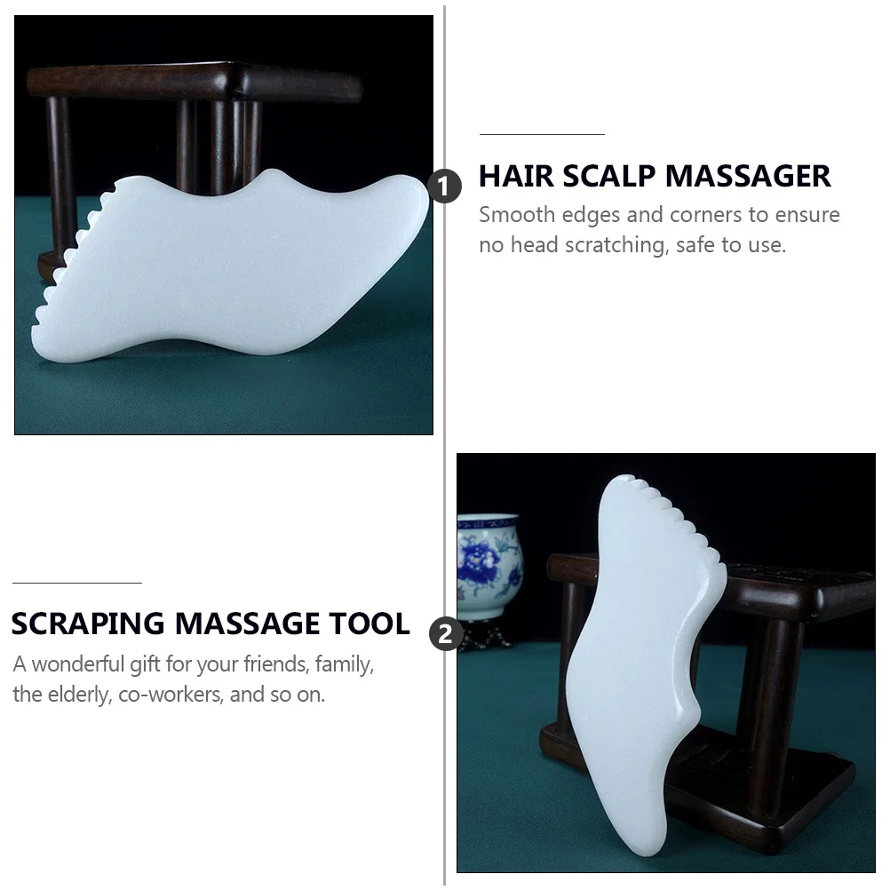 

Jade Massage Board Portable Gua Sha Tool for Face Neck Back Shoulder Leg Foot Scraping Plate Smooth Texture Safe Muscle Relief