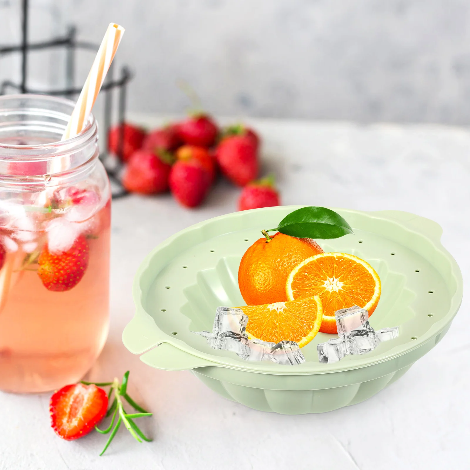 

Homemade Ice Bowl Molds for Fruit Salad DIY Freezer Container Reusable Plastic Bpa Toddler Cooling Bowl Maker Tool