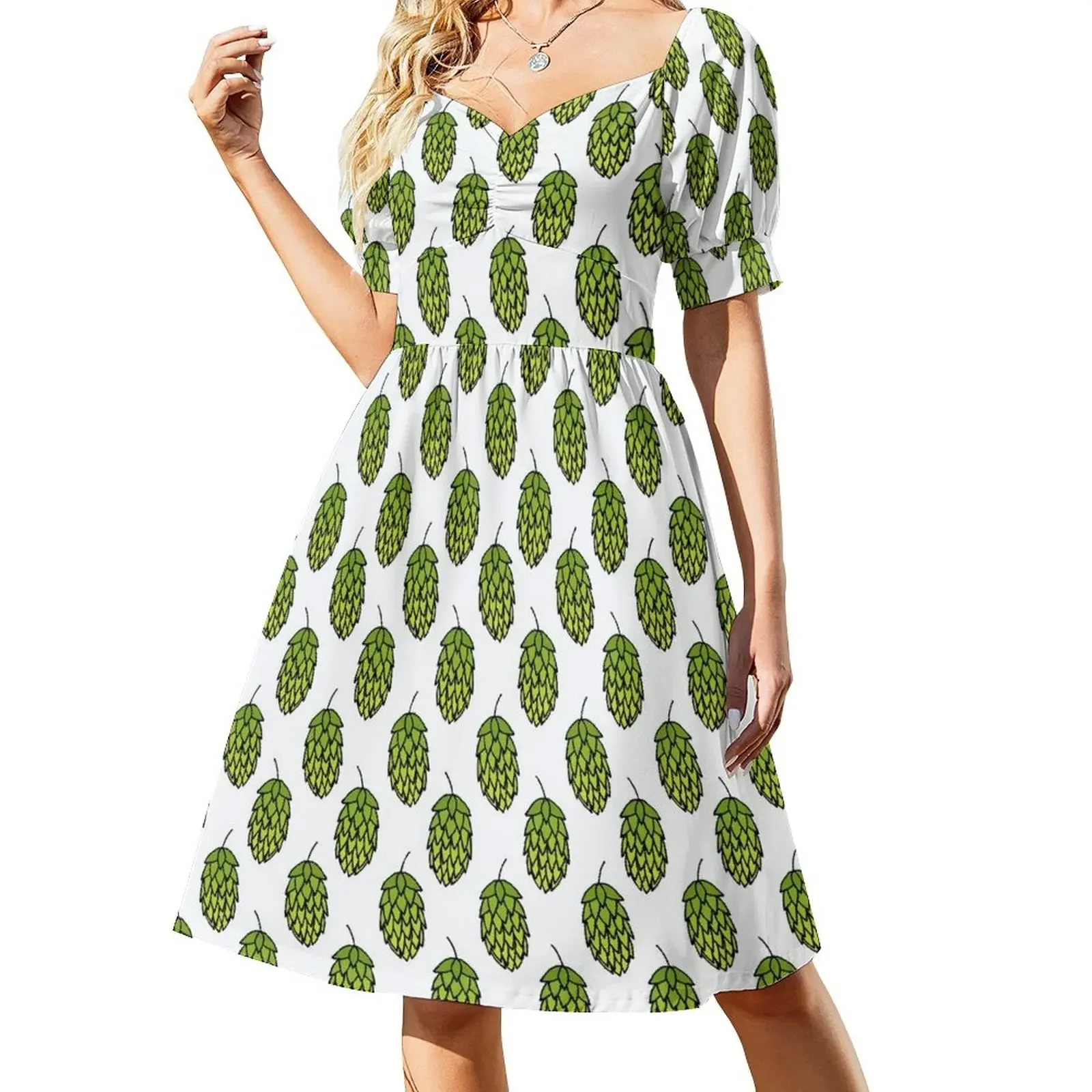 

hop pattern Sleeveless Dress long sleeve dresses summer dress luxury dresses