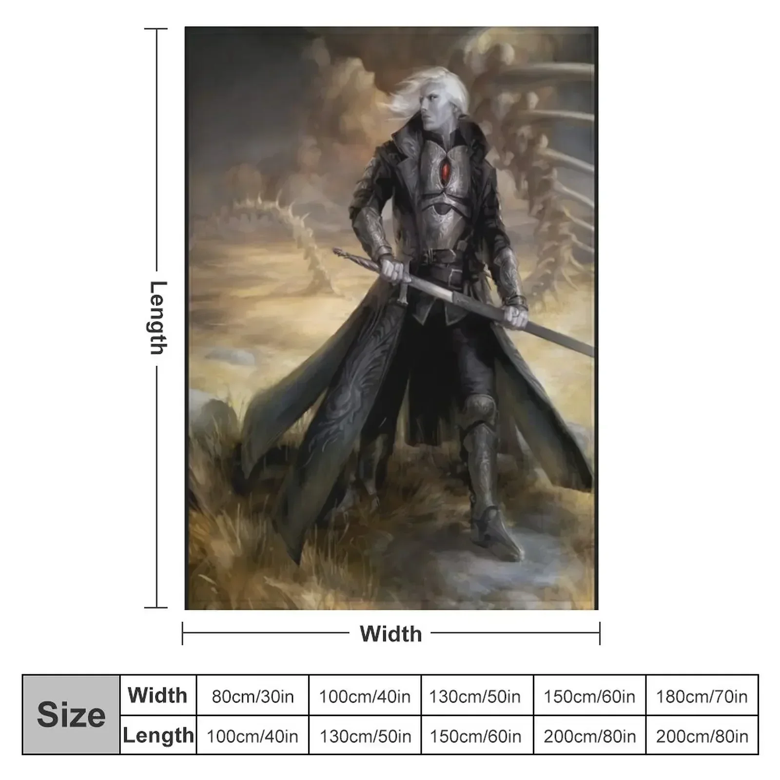 Sorin Planeswalker - Fantasy Vampire Throw Blanket blankets ands Furrys Bed Blankets