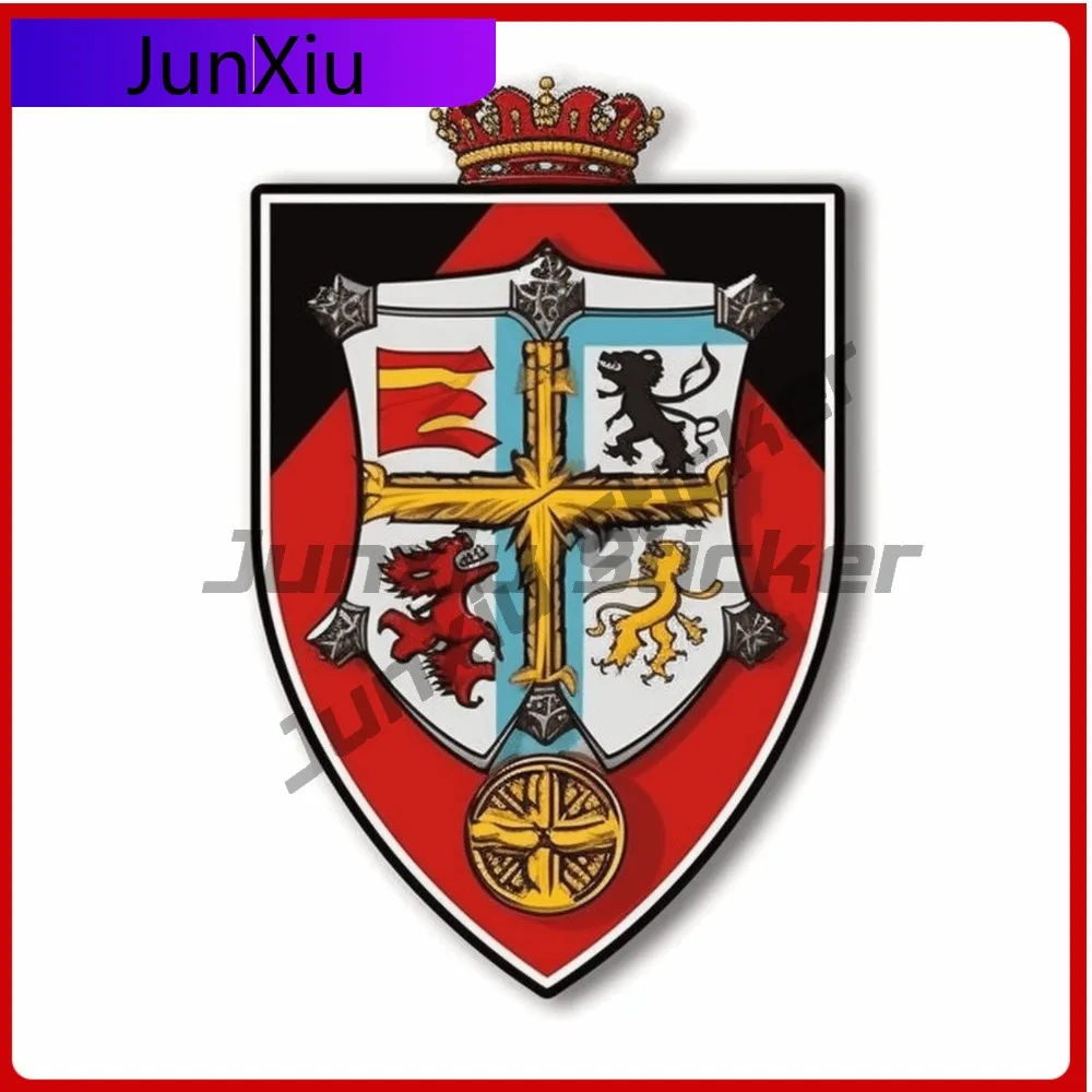 

Medieval Crest Sticker Decal for Truck Trendy Waterproof Vinyl Decorati Car Laptop Window Bumper