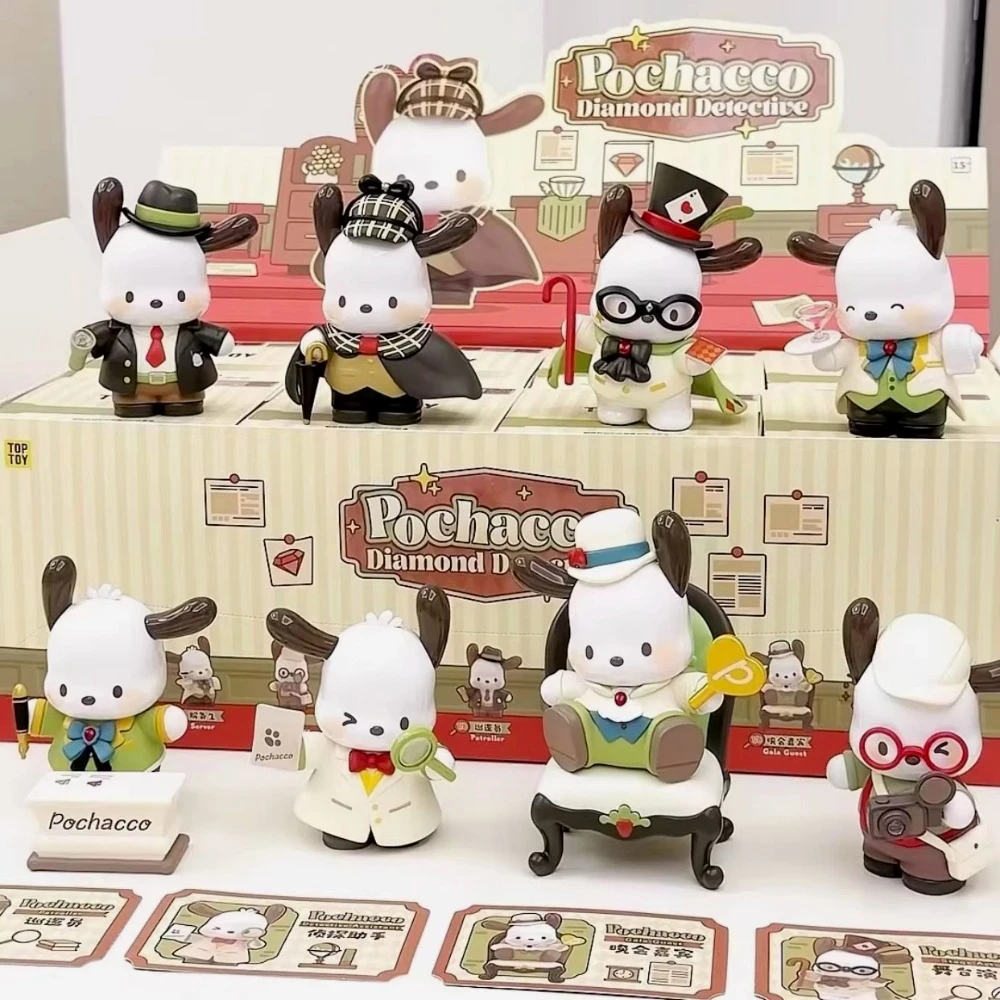 

New TOPTOY Pachacco Diamond Detective Blind Box Peripheral Figure Doll Cute Desktop Ornament Trendy Surprise Bag Kawaii Toy Gift