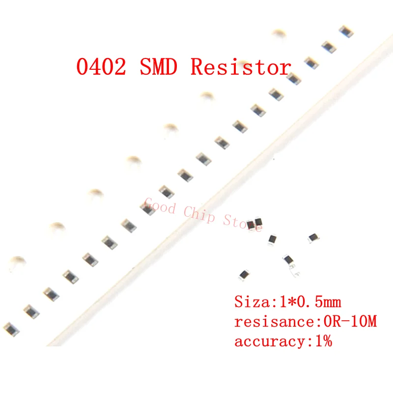 100Pcs 1% 0402 Smd …