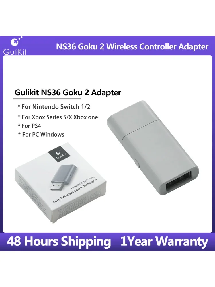 Adapter bezprzewodowy Gulikit Goku 2, odbiornik akcesoriów do gier dla Switch 1/2, Android, Xbox Series S/X, Xbox One, Windows, PS4 — zdjęcie produktu 7