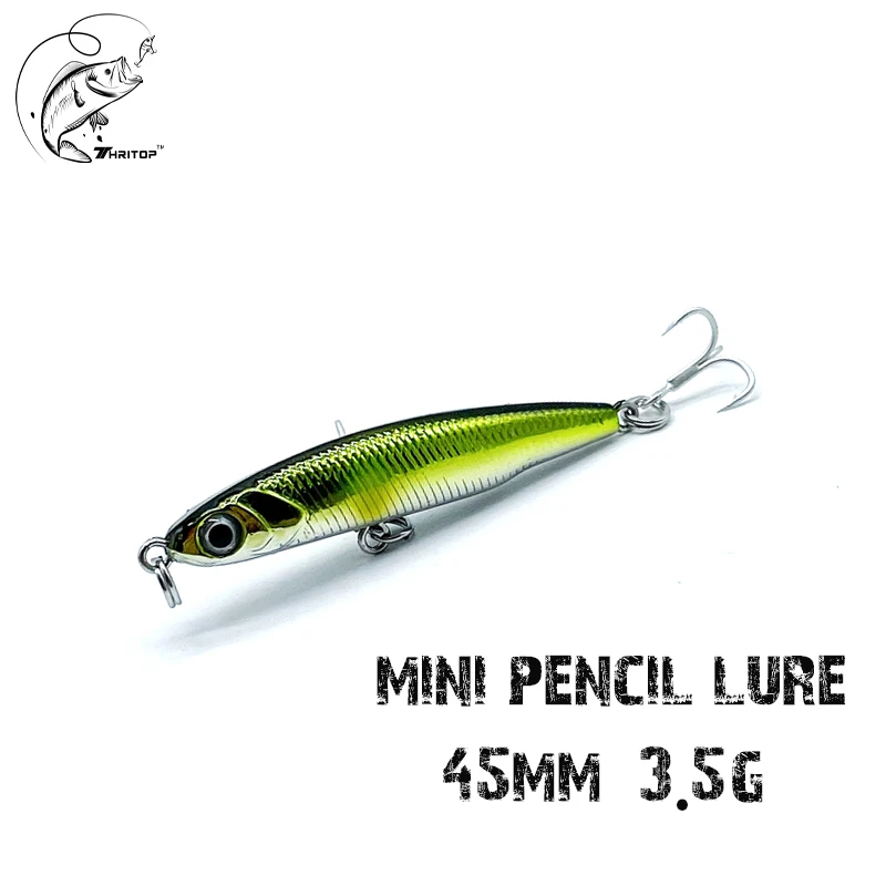 

2022 THRITOP Stickbait 3.5G 45MM 5 Different Colors Pencil Fishing Lure Hard Bait Minnow Quality Wobblers TP183 Fishing Tackles